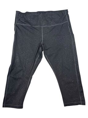 Athleta Ultimate Stash Pocket Embossed Capri High-Rise Leggings Size XL